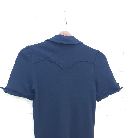 Diane Von Furstenberg Wool Shirt Dress Black - Picture 7 of 10